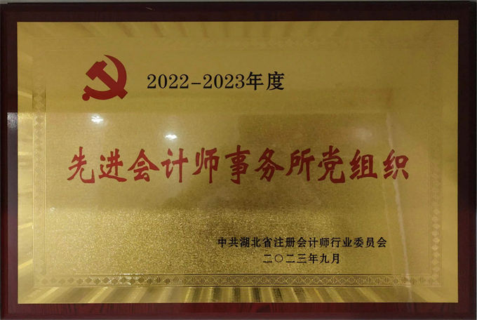2022-2023年度先进会计师事务所党组织